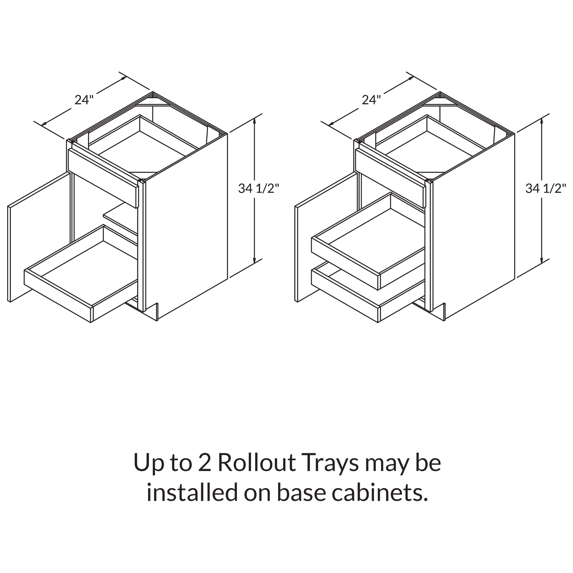Rollout Cabinetry Drawer Upgrade for 15"W Cabinet - Image 3