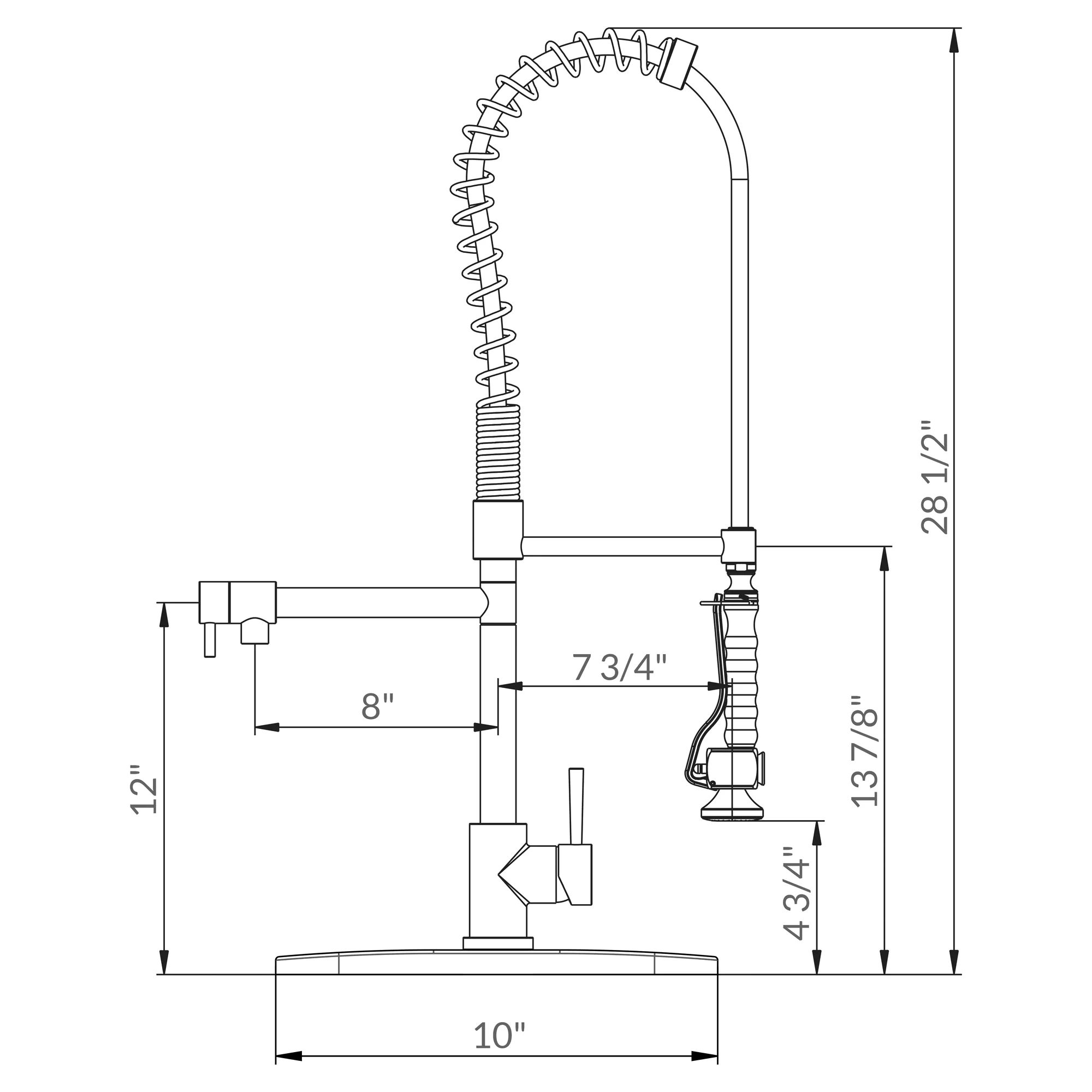 Spring Type Pull-Out Kitchen Faucet LK15B - Image 4