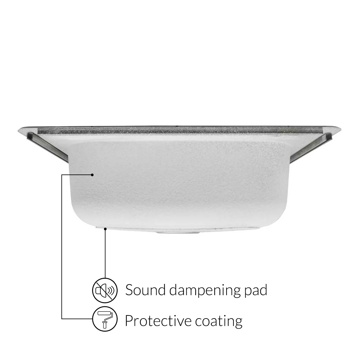 25 in. Drop-in Single Bowl 20-Gauge Durable Satin Stainless Steel Kitchen Sink LT64 - Image 3