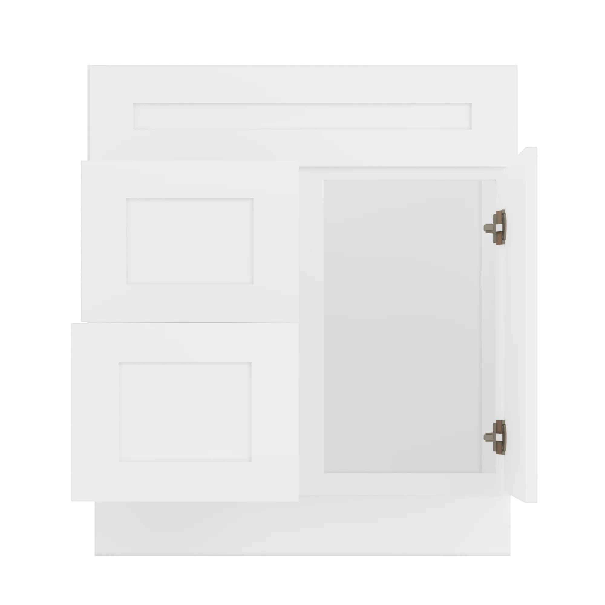 30 W x 21 D x 34.5 H Vanity Sink Base Cabinet - Alpina White - Image 7