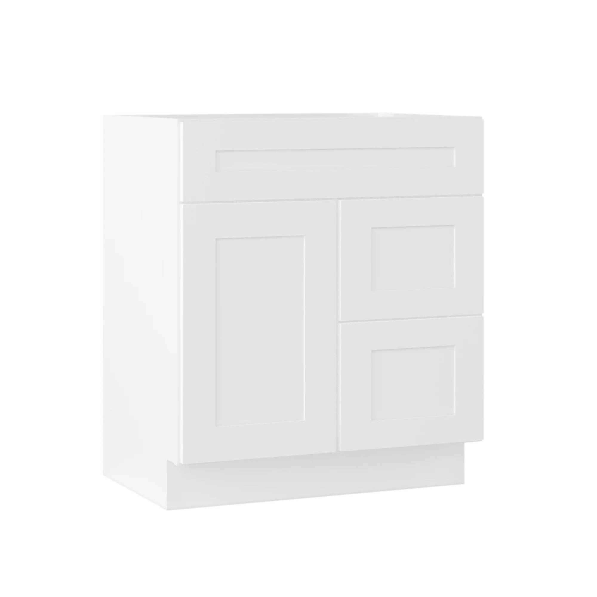 30 W x 21 D x 34.5 H Vanity Sink Base Cabinet - Alpina White - Image 4